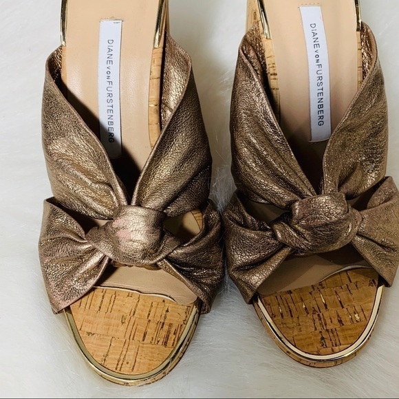 Diane Von Furstenberg Rose Metallic Cork M… - Picture 6 of 8